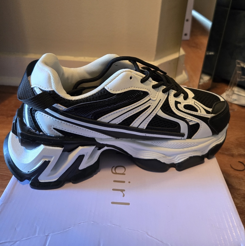 Madden Girl White Speedy Running and Training Shoes. Size 8.5